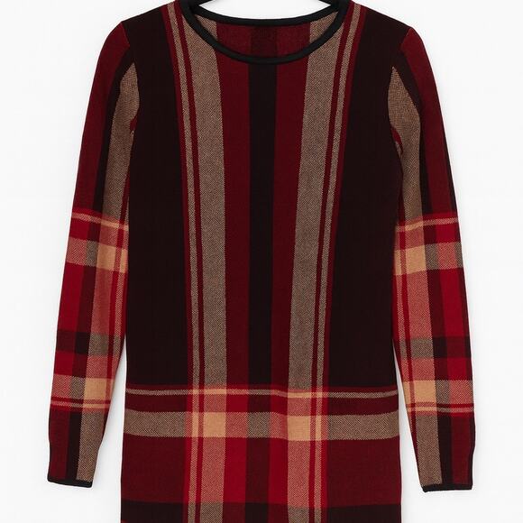 Anne Klein Plaid Knit Cardigan – Size Medium - Picture 2 of 3